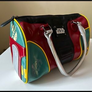 Star Wars Boba Fett Large Barrel Bowler Purse - Preowned